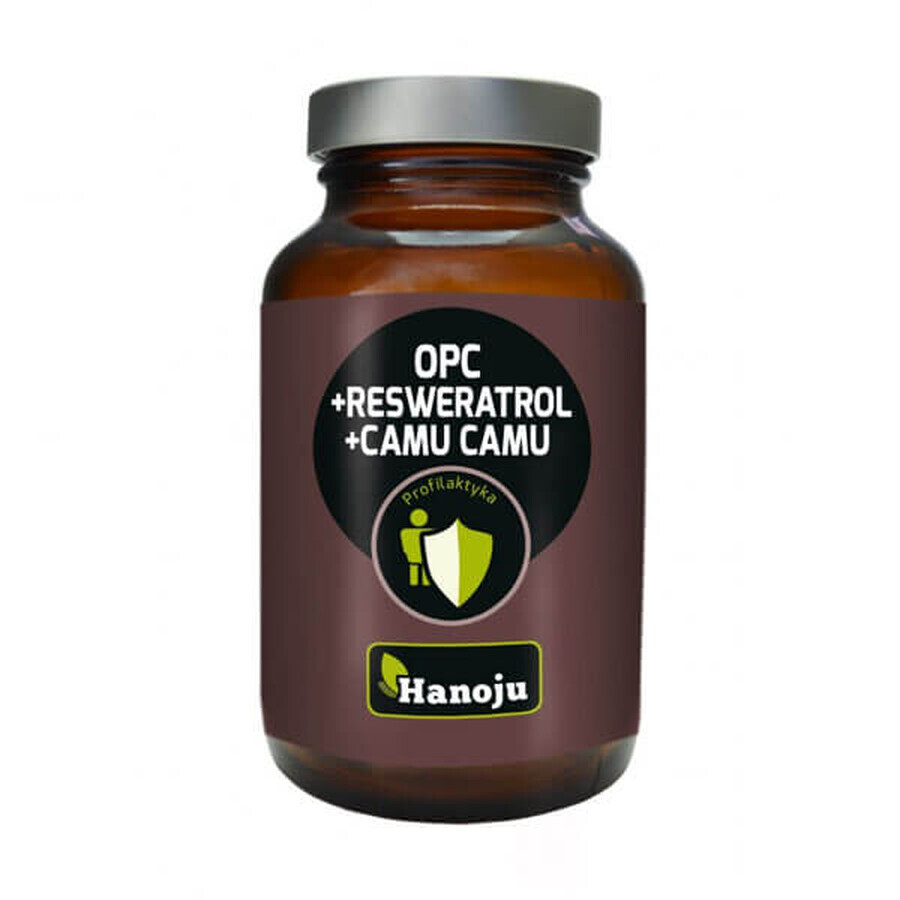 Shop Hanoju, OPC + Resveratrol + Bio Camu Camu 500 mg, 60 Kapseln Hanoju, OPC + Resveratrol + Bio Camu Camu 500 mg, 60 Kapseln