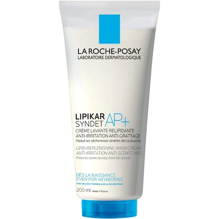 La Roche-Posay Lipikar Syndet AP+, lipidenvullende lichaamscrème, vanaf de geboorte, 200 ml