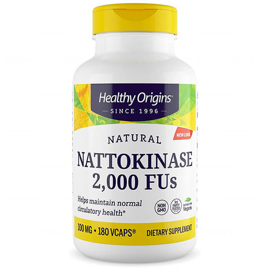 Healthy Origins, Nattokinase 2000, 180 Kapseln