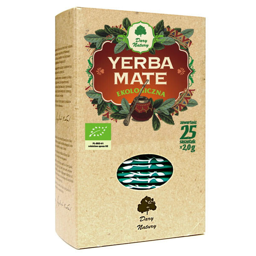 Boutique Darya Natury Yerba Mate, thé biologique, 2 g x 25 sachets Darya Natury Yerba Mate, thé biologique, 2 g x 25 sachets