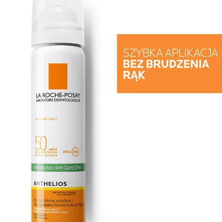 La Roche-Posay Anthelios XL, Anti-Glanz-Gesichtsnebel, SPF 50, 75 ml