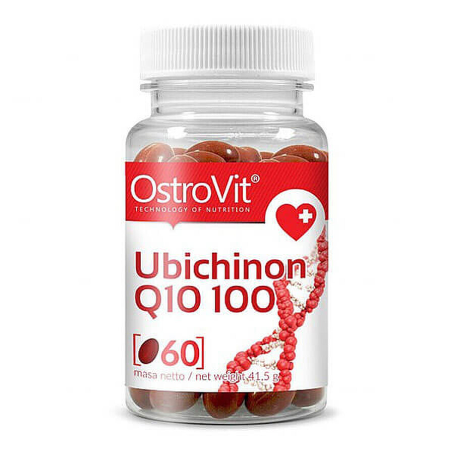 Boutique OstroVit, Ubiquinone Q10 100 mg, Coenzyme Q10, 60 gélules OstroVit, Ubiquinone Q10 100 mg, Coenzyme Q10, 60 gélules
