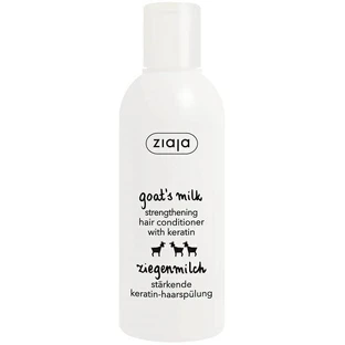 Hair strengthening conditioner with goat milk and keratin, 200 ml, Ziaja
