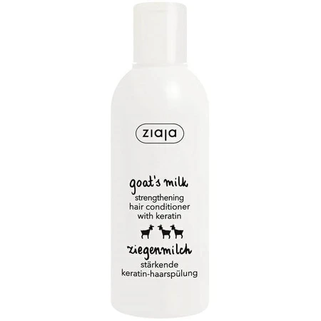 Hair strengthening conditioner with goat milk and keratin, 200 ml, Ziaja