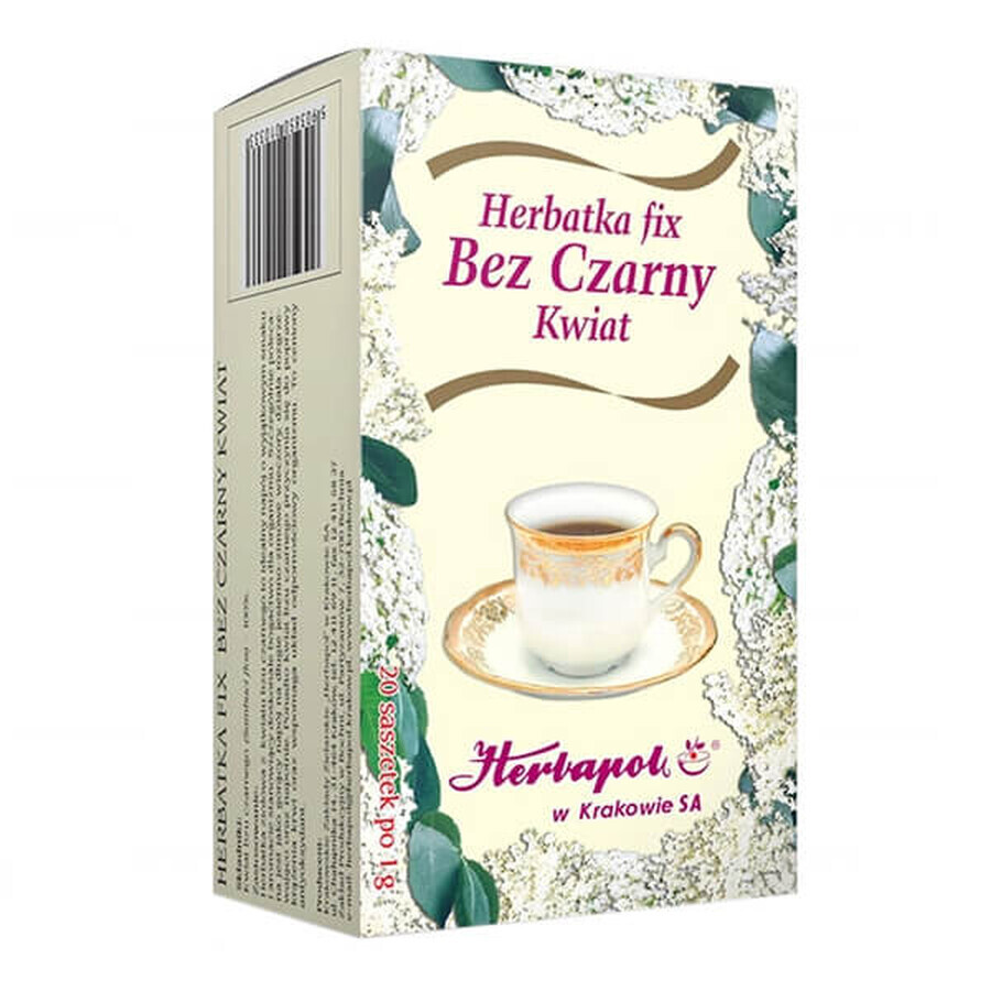 Boutique Herbapol Sureau Fleur Noire, thé fixe, 1 g x 20 sachets Herbapol Sureau Fleur Noire, thé fixe, 1 g x 20 sachets