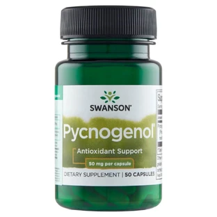 Swanson, Pycnogenol 50 mg, extracto de corteza de pino marítimo francés, 50 cápsulas