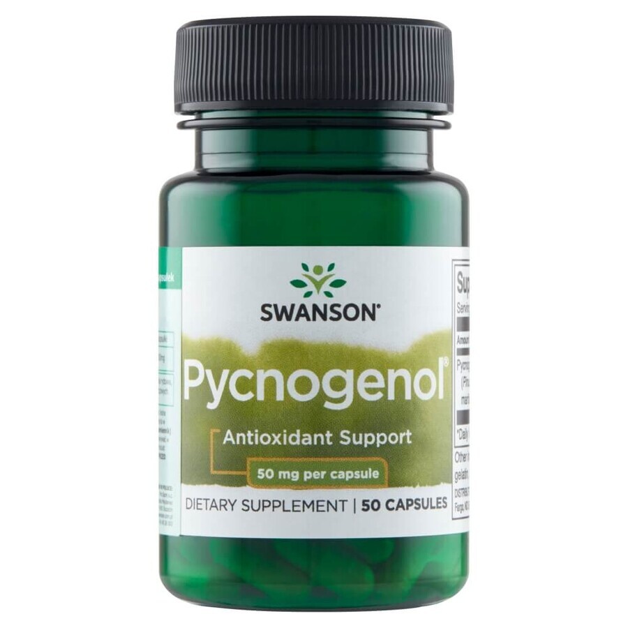 Cumpără Swanson, Pycnogenol 50 mg, extract de scoarță de pin maritim francez, 50 capsule Swanson, Pycnogenol 50 mg, extract de scoarță de pin maritim francez, 50 capsule