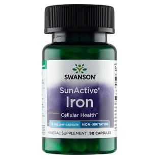Swanson, SunActive Fer 15 mg, 90 gélules