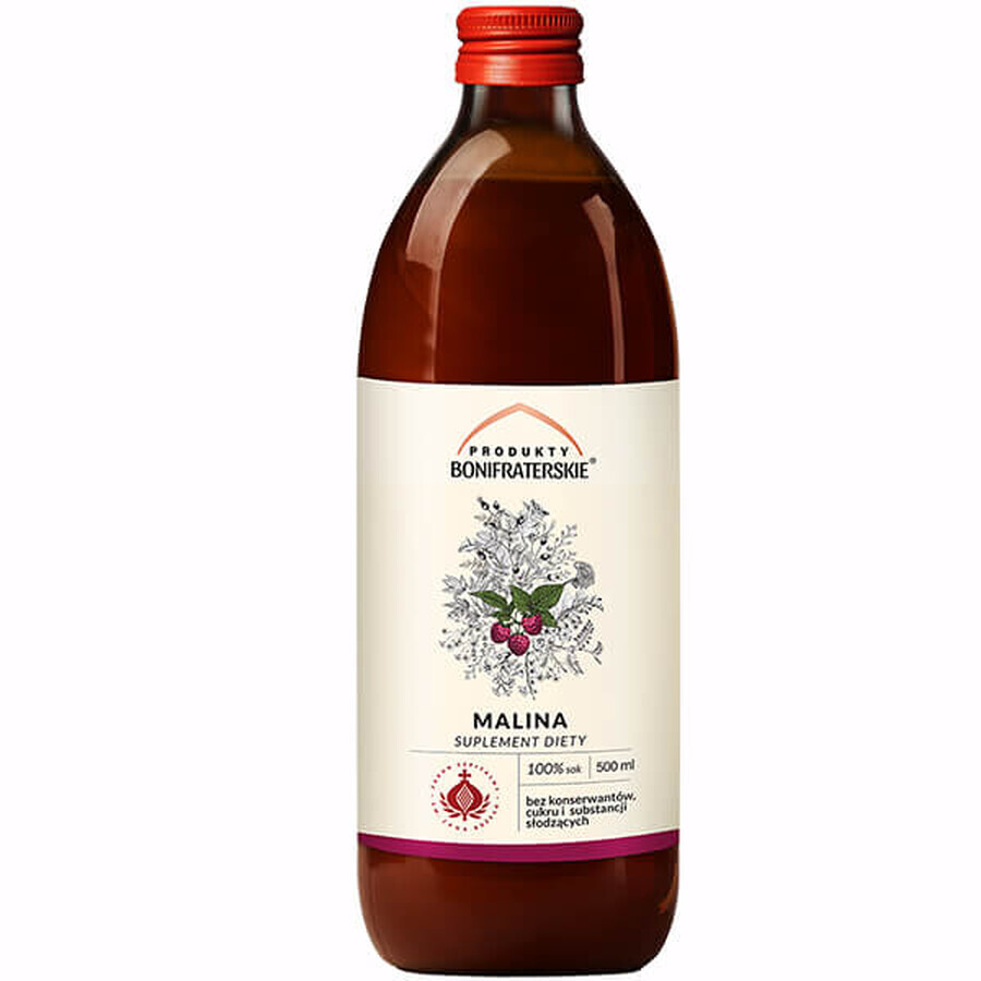 Winkel op Bonifrater Producten Framboos, vruchtensap met toegevoegde vitamine C, 500 ml Bonifrater Producten Framboos, vruchtensap met toegevoegde vitamine C, 500 ml