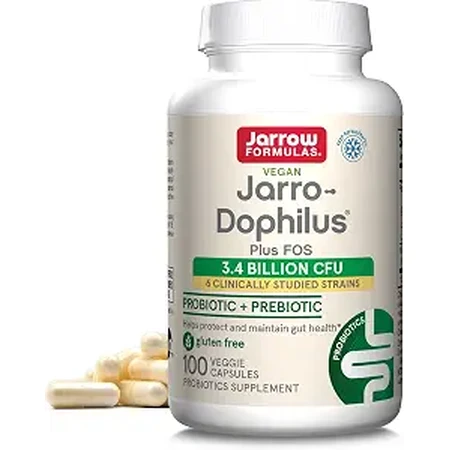 Jarro-Dophilus Plus FOS, 3.4 Billion CFU, Jarrow Formulas, 100 capsules