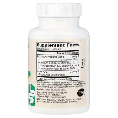 Jarro-Dophilus Plus FOS, 3.4 Billion CFU, Jarrow Formulas, 100 capsules