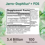 Jarro-Dophilus Plus FOS, 3.4 Billion CFU, Jarrow Formulas, 100 capsules