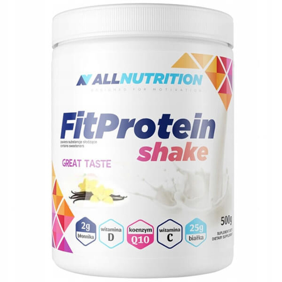 Boutique Allnutrition FitProtein Shake, saveur vanille, 500 g Allnutrition FitProtein Shake, saveur vanille, 500 g