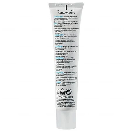 La Roche-Posay Effaclar Duo+, crema anti-imperfecciones, SPF 30, 40 ml