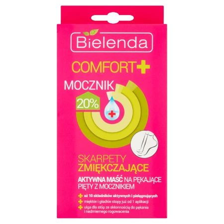 Bielenda Comfort+, verzachtende sokken voor gebarsten hielen met urea, 2 stuks