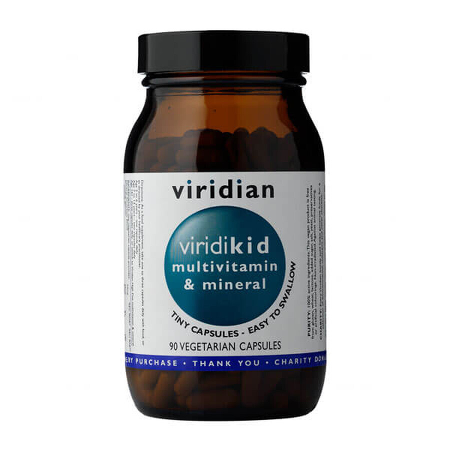 Buy Viridian Viridikid Multivitamins and minerals, vitamins and minerals for children, 90 capsules Viridian Viridikid Multivitamins and minerals, vitamins and minerals for children, 90 capsules