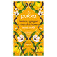 Pukka Lemon Ginger &amp;amp; Manuka Honey Organic, Fruit and Herbal Tea, Ginger and Lemon, Flavored, 2 gx 20 Sachets
