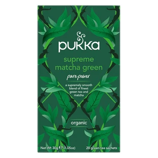 Pukka Supreme Matcha Green Bio, Grüner Tee mit Matcha, 1,5 g x 20 Beutel