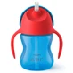 Avent, vaso con pajita y asas, azul, SCF796/01, a partir de 9 meses, 200 ml