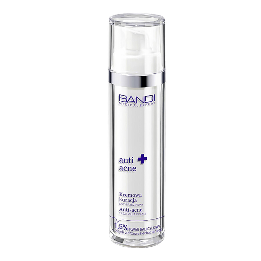 Bandi Medical Anti Acne, tratament cremă anti-acnee, 50 ml Bandi Medical Anti Acne, tratament cremă anti-acnee, 50 ml