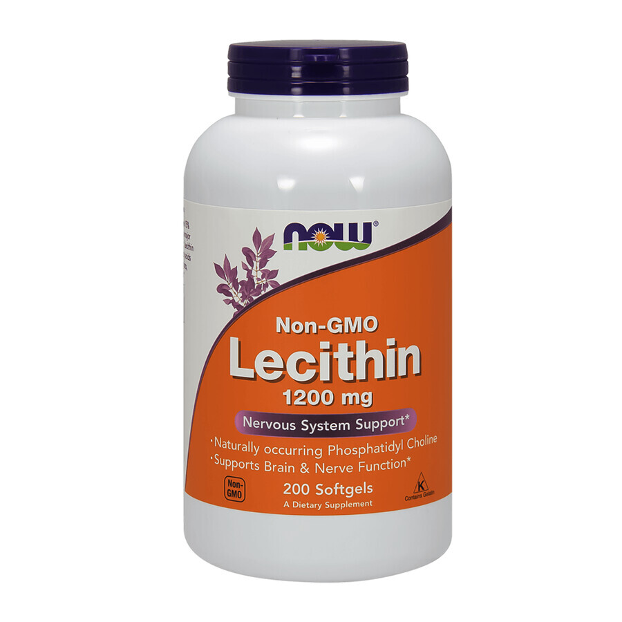 Winkel op Now Foods Non-GMO Lecithine 1200 mg, lecithine, 200 capsules Now Foods Non-GMO Lecithine 1200 mg, lecithine, 200 capsules
