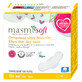 Masmi Natural Cotton Soft, compresas sanitarias de algod&#243;n org&#225;nico, con alas, para uso diurno, ultrafinas, 10 unidades