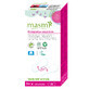 Masmi Natural Cotton, compresas sanitarias el&#225;sticas de algod&#243;n org&#225;nico, para tanga, 24 piezas