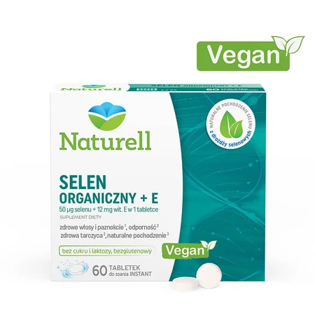 Naturell Selenio Orgánico + E, 60 comprimidos masticables