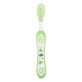 Chicco, toothbrush, after 6 months, green, 1 pc