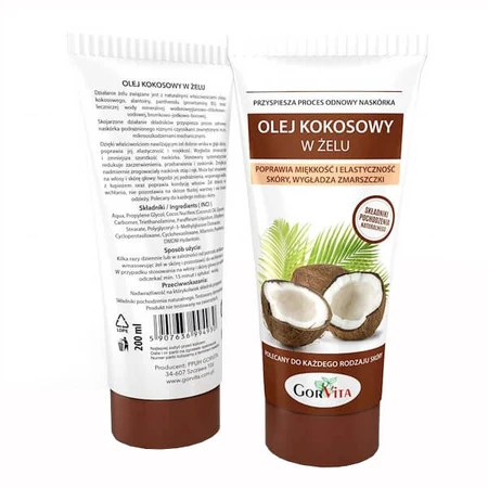 GorVita, coconut oil in gel, 200 ml