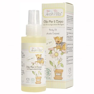 Anthyllis Baby EcoBio, aceite corporal con aceite de agricultura ecológica, a partir de 1 mes, 100 ml