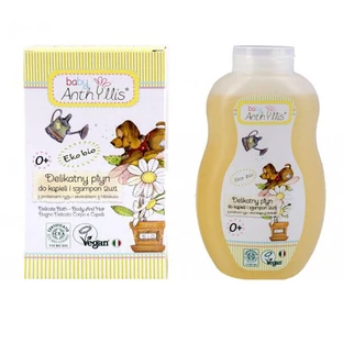 Anthyllis Baby, bain et shampooing doux 2 en 1, dès la naissance, 400 ml