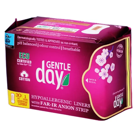 Compresas sanitarias Gentle Day, 30 piezas