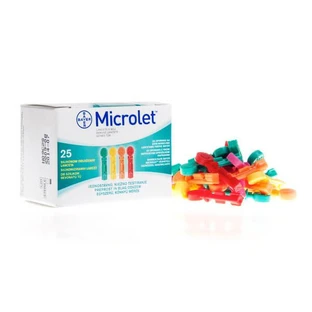 Microlet, lancetas, 25 piezas