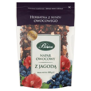 Bi Fix Infusión de frutas con arándanos, té de frutos secos, 100 g