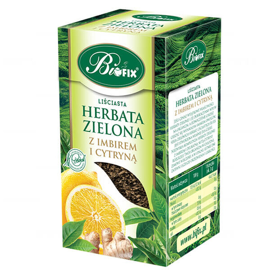 Comprar Bi Fix, Té verde con jengibre y limón, hojas sueltas, 100 g Bi Fix, Té verde con jengibre y limón, hojas sueltas, 100 g