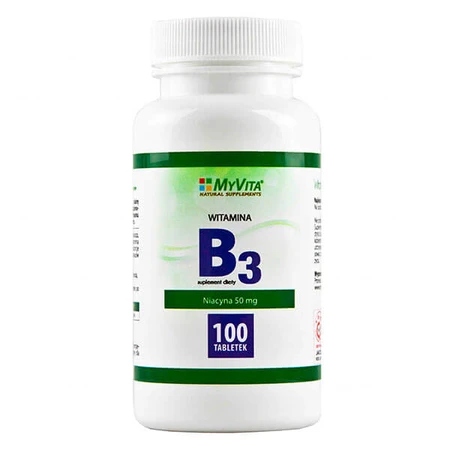 MyVita Vitamine B3, niacine 50 mg, 100 tabletten