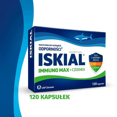 Iskial Max + Knoflook, 120 capsules (vanaf 6 jaar)
