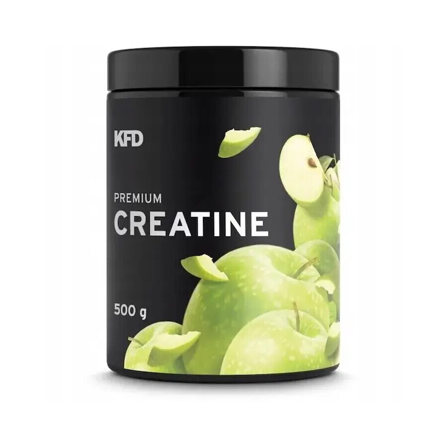 KFD Premium Creatine, green apple flavor, 500 g