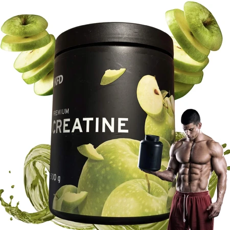 KFD Premium Creatine, groene appelsmaak, 500 g