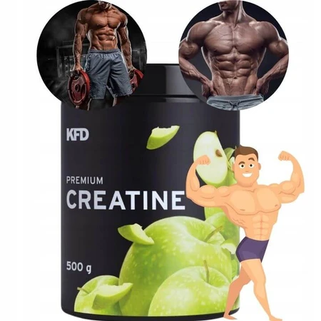 KFD Premium Creatine, groene appelsmaak, 500 g