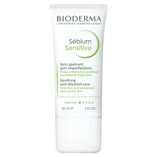 Bioderma Sebium Sensitive, verzachtende ondersteunende crème voor de acnegevoelige huid, 30 ml