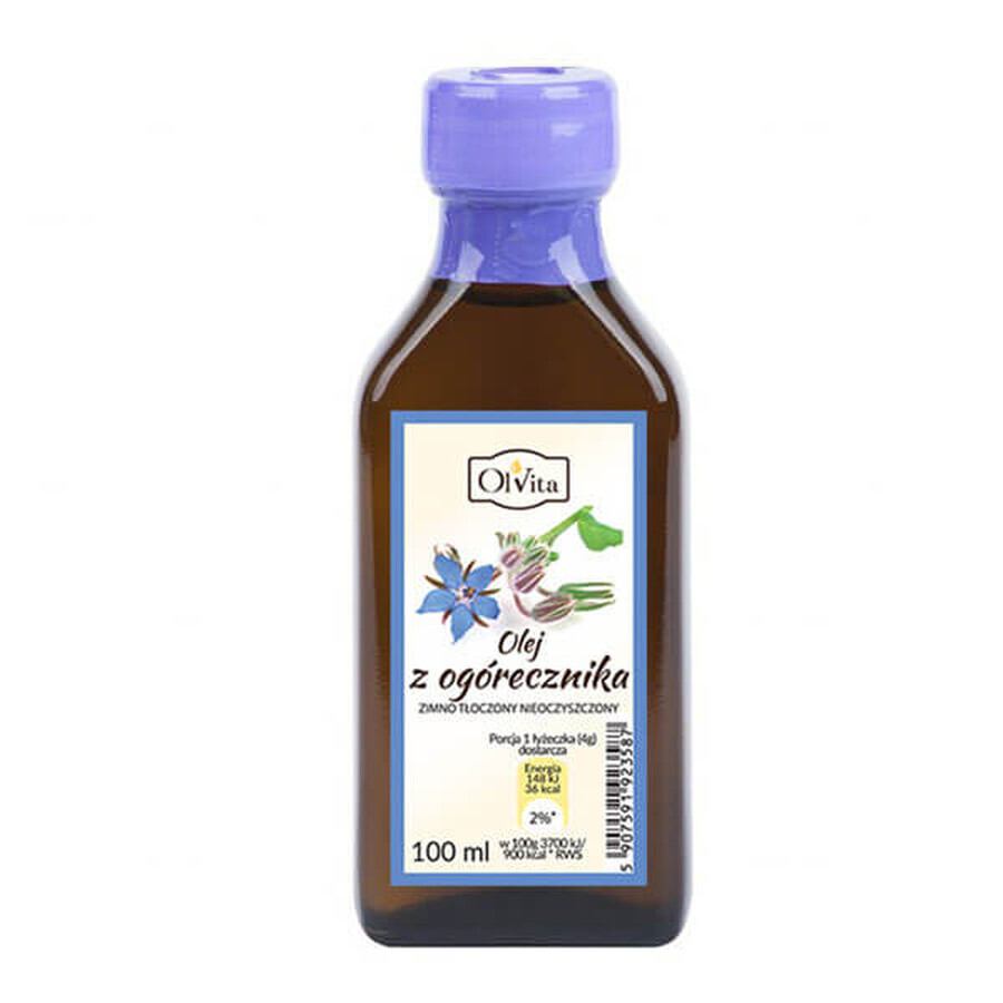 Comprar OlVita Aceite de borraja, prensado en frío, sin purificar, 100 ml OlVita Aceite de borraja, prensado en frío, sin purificar, 100 ml