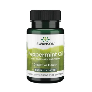 Swanson Aceite de Menta con Romero y Tomillo, 100 cápsulas de gel