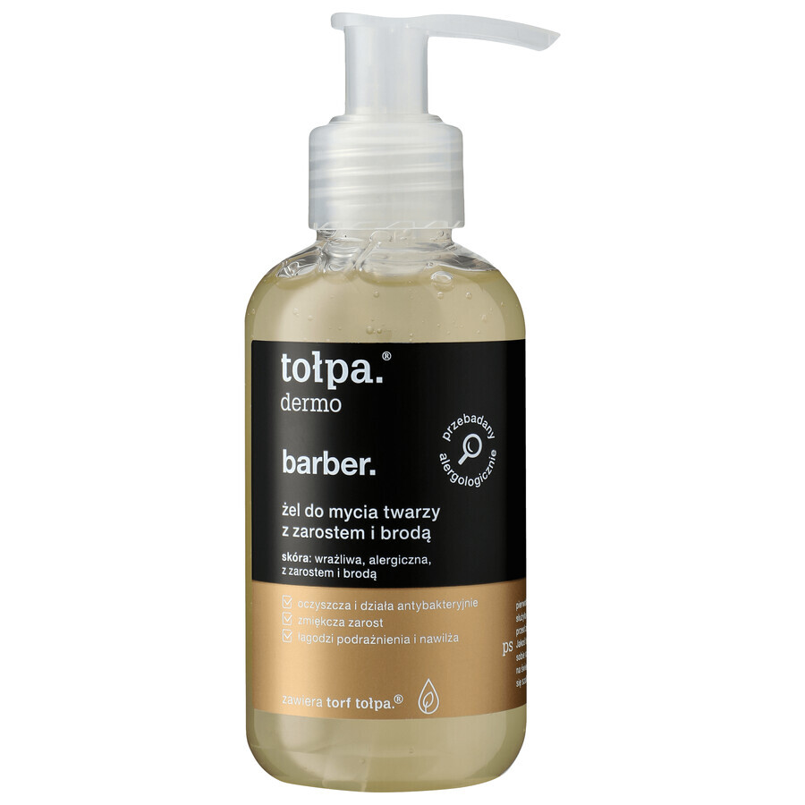 Boutique Tolpa Dermo Gel nettoyant pour le visage, la barbe et le barbier, 150 ml Tolpa Dermo Gel nettoyant pour le visage, la barbe et le barbier, 150 ml