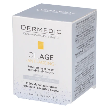 Dermedic Oilage, reparierende Nachtcreme zur Wiederherstellung der Hautdichte, 50 g