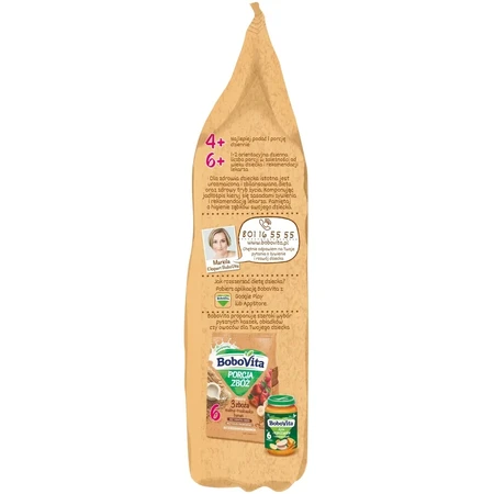 BoboVita Porcja Zbóż Porridge, sans produits laitiers, sans sucre ajouté, après 4 mois, 170 g