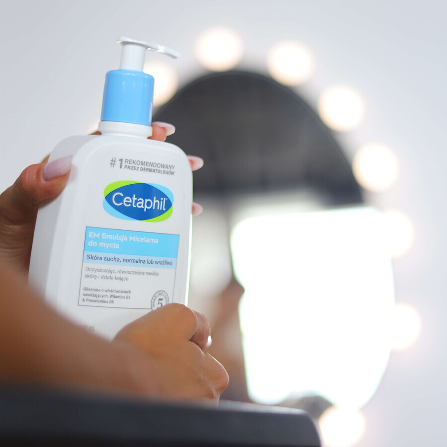 Cetaphil EM, Micellar emulsion for sensitive skin, for the whole family, 500 ml