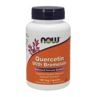Now Foods Quercetin with Bromelain, quercétine et broméline, 120 gélules végétaliennes