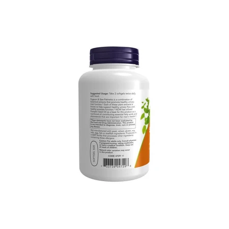 Now Foods, Pygeum Saw Palmetto, 120 Capsules